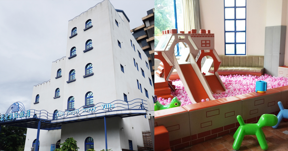 台東住宿|忘憂館景觀旅店|超人氣親子飯店,外觀帶有希臘地中海風格,夢幻粉紅球池讓孩子盡情放電 - 第1張圖