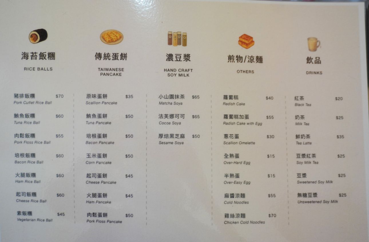 台北大同｜呷本丸早午餐｜圓山花博美食推薦，傳承30年的飯糰老店