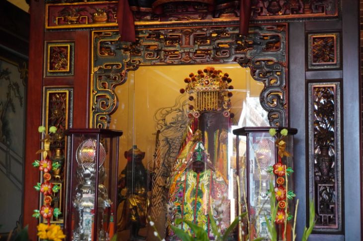 嘉義廟宇｜新港奉天宮｜大甲媽遶境進香駐駕，舉辦祝壽大典，超過400年的開台媽祖，前方老街美食林立